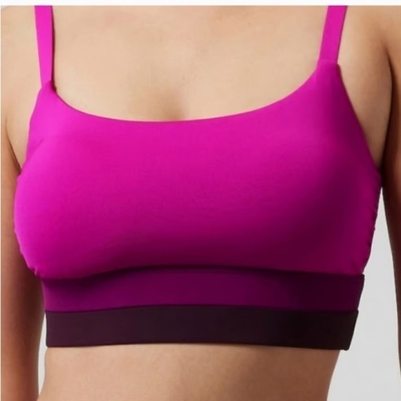 Athleta Other - Women's Athleta Fuchsia and Burgundy Sports Bra/Swim Top